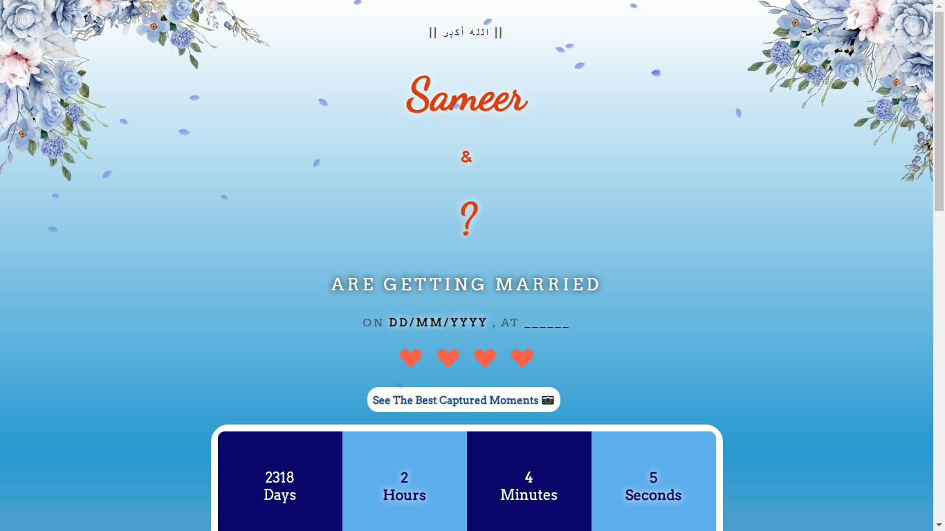 A marriage invitation