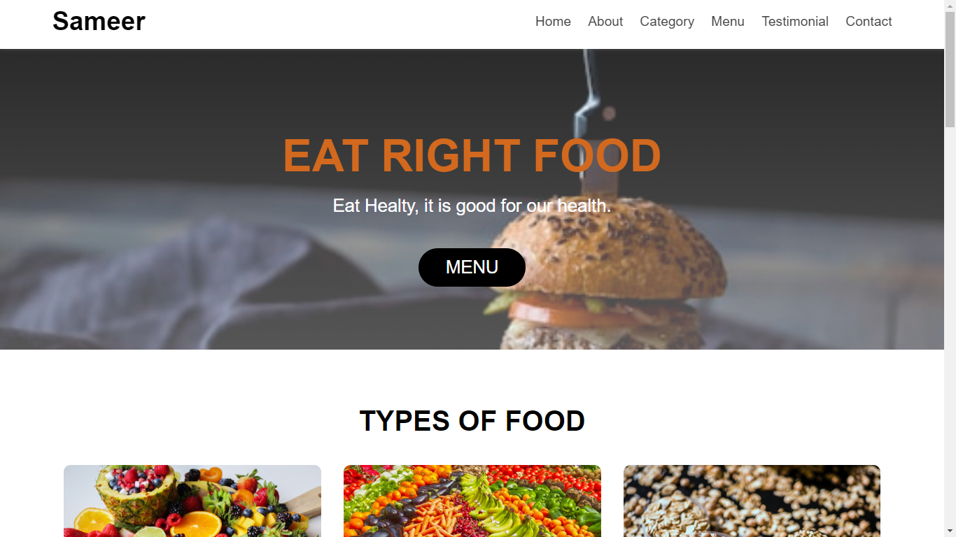 Food Website