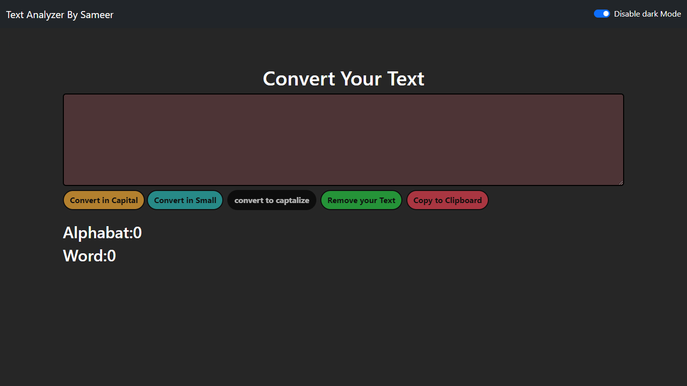 Text Analyzer